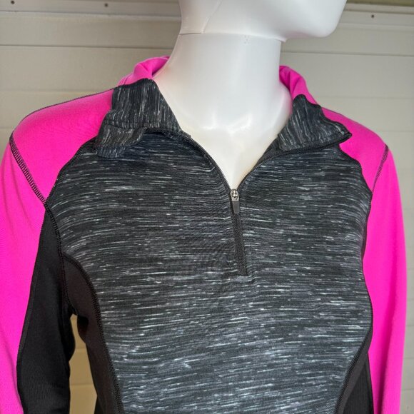 90 Degree by Reflex Pink & Grey Quarter Zip Pullover – Small - Picture 4 of 7